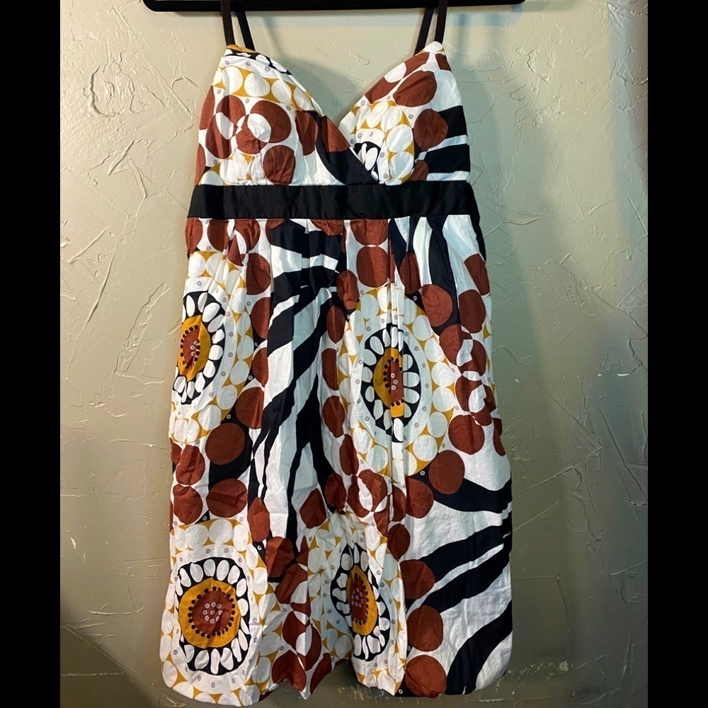 🌹Bisou Bisou tea length, spaghetti strap dress in size 14. O-22